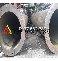 Gia công lốc ống tròn hàn đính sang phe từ thép tấm dày 30/32/34/35/36/38mm